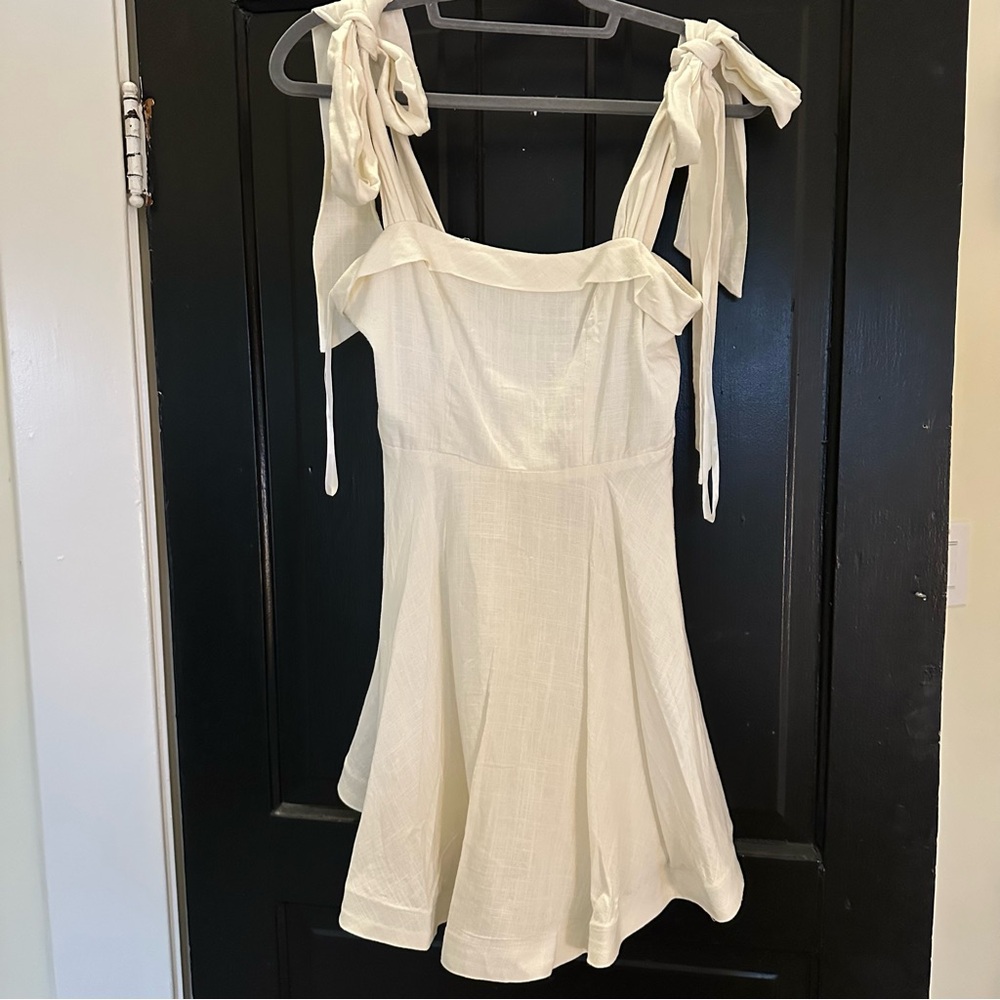 Selfie Leslie Cream Mini Dress